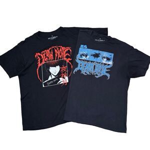 Death Note Bundle Light Yagami & L  Anime T-Shirts Lot 2x Size XXL
